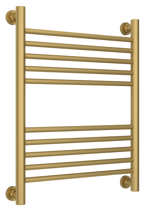 Полотенцесушитель водяной Сунержа Богема+ 60x50 см с прямой перемычкой, матовое золото