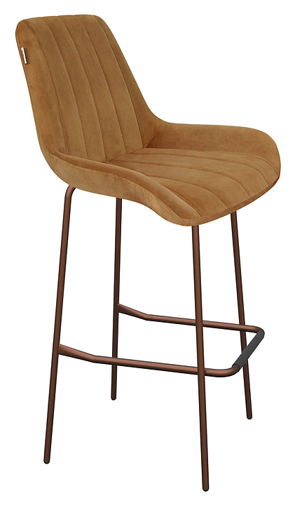 Стул барный Sheffilton SHT-ST37/S29 горчичный / медный металлик