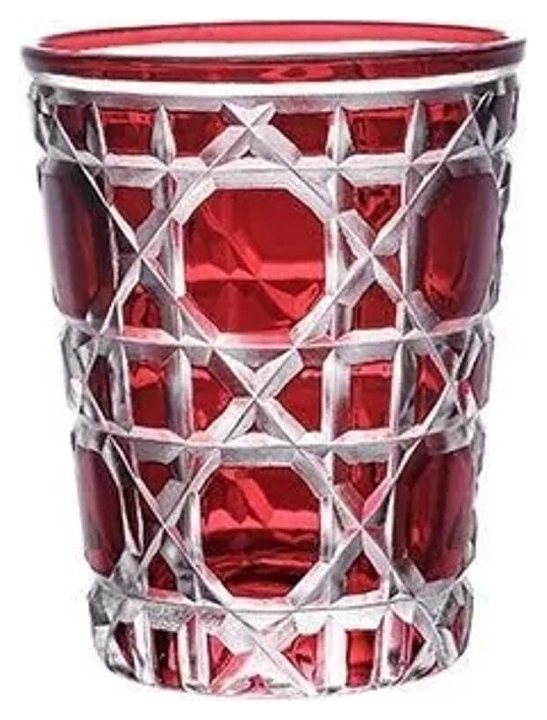 Стакан Олд Фэшн P.L. Barbossa 81222491 Red Panel Utopia 340 мл d=8,5 см h=10,9 см (стекло)