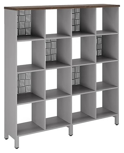 Стеллажная система КОБОР SQ-4X4 aluminum/charlston