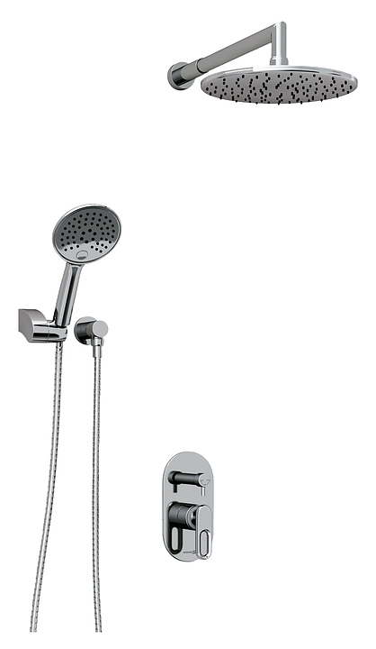 Комплект душевой встраиваемый Wasserkraft A16830 хром