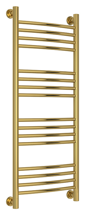 Полотенцесушитель водяной Сунержа Богема+ 100x40 см с выгнутой перемычкой, золото