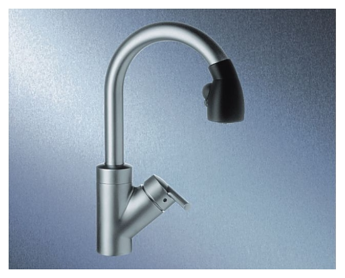 Смеситель Blanco RADOS-S матовый хром/черный PuraPlus