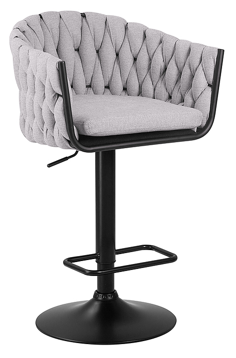 Стул барный DOBRIN 9690-LM-N LEON (серый) 2 шт.