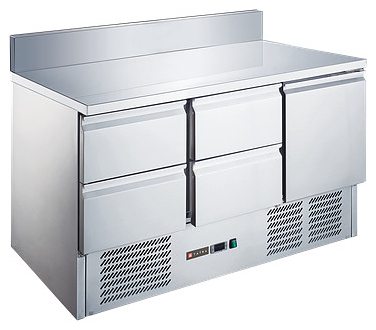 Стол холодильный Tatra TRTGNL1D4 TN SB (нижний агрегат) с бортом