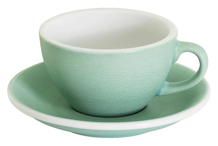 Кофейная пара Loveramics Egg Cappuccino C088-172BEM/192BEM 200 мл, изумруд (emerald)