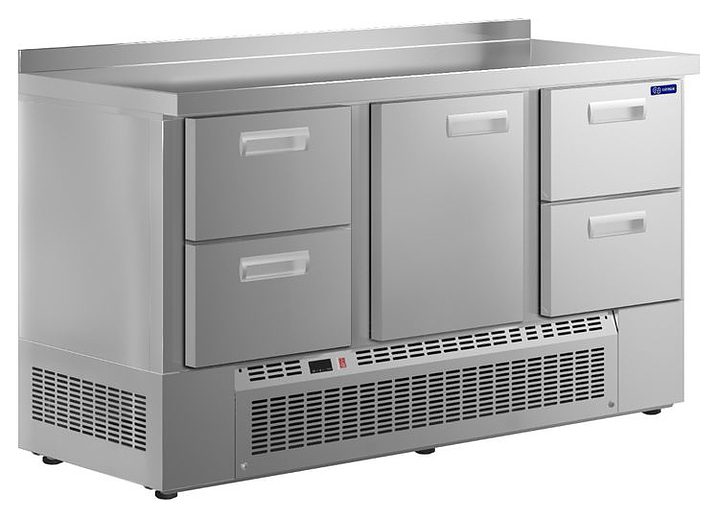 Стол холодильный KAYMAN KСХ-212/70-Н (1 дверь, 4 ящика)