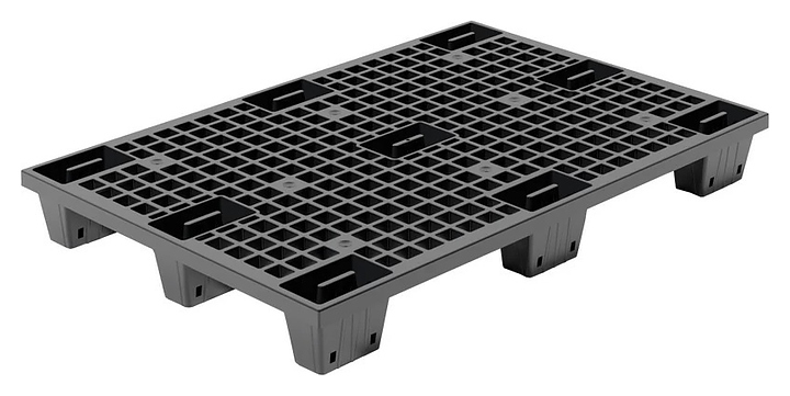 Паллет ТАРА.РУ TR 1208 LP ВС 1200x800х160 мм (перфорированный на 9 ножках)