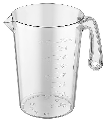 Кувшин мерный Gastroplast GMCP-2 2 л (полипропилен) прозрачный