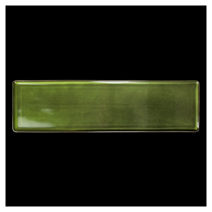Блюдо сервировочное Corone Cocorita XSY2293 48,6х13х1,5 см (фарфор) прямоугольное зеленое