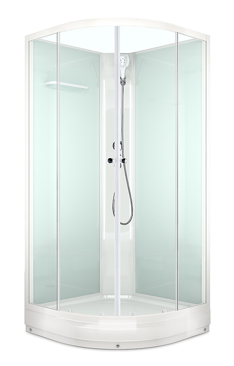 Душевая кабина без крыши Domani-Spa Eco Delight 88 DS01EcD88LWCl00 80х80 см
