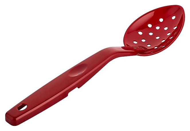 Ложка гарнирная Gastroplast GSK-02 l=29,5 см (поликарбонат) перфорированная красная