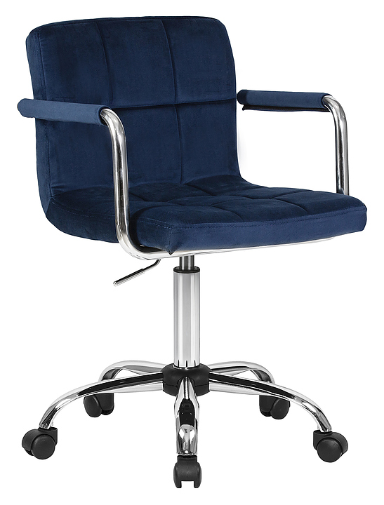 Кресло офисное для персонала DOBRIN 9400-LM-N TERRY (синий велюр) 2 шт.