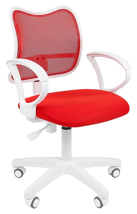 Кресло офисное Chairman 450 LT WHITE, красное