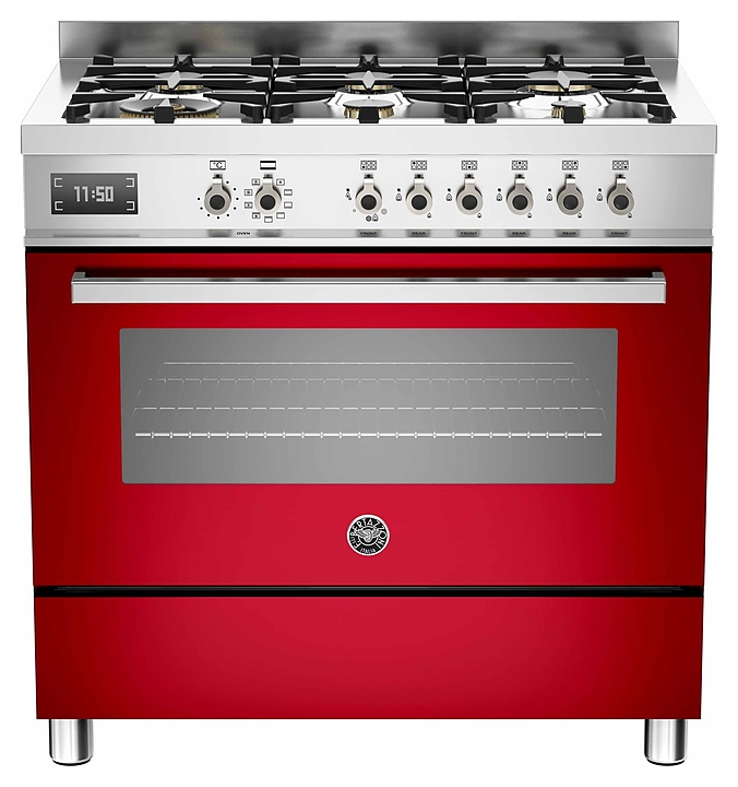 Варочный центр Bertazzoni PRO906MFESROT красный