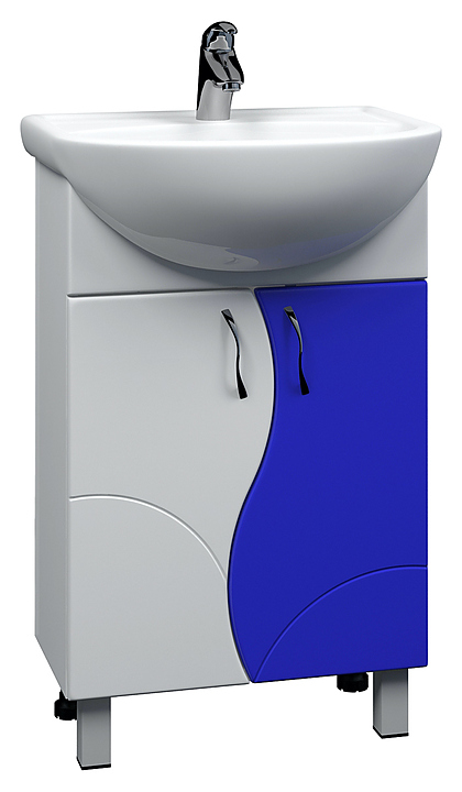 Тумба под раковину VIGO Alessandro 4-55 белый/синий
