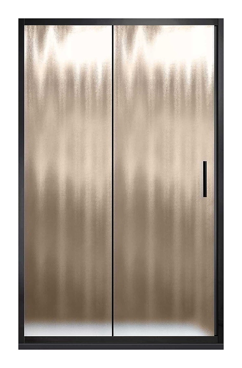 Дверь душевая Vincea Garda VDS-1G120CHB 120х190 см стекло шиншилла, раздвижная, черный матовый
