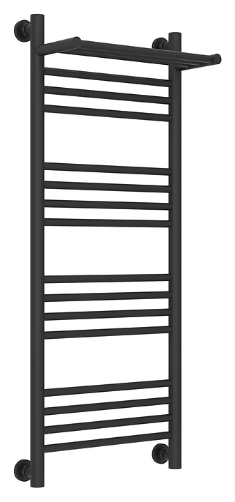 Полотенцесушитель водяной Сунержа Богема с полкой+ 100x40 см темный титан муар