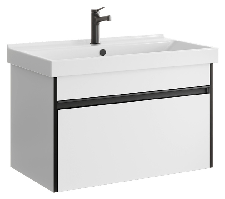 Тумба подвесная Aqwella Urban Фест 800 80х52 см, белый