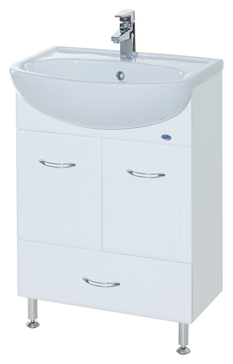 Тумба под раковину Bellezza Уют 50 с ящиком, белая