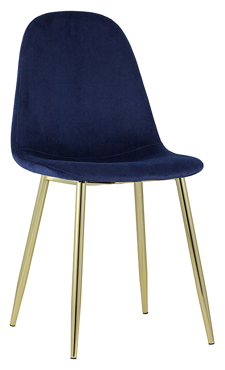 Стул Stool Group Валенсия велюр синий золотые ножки