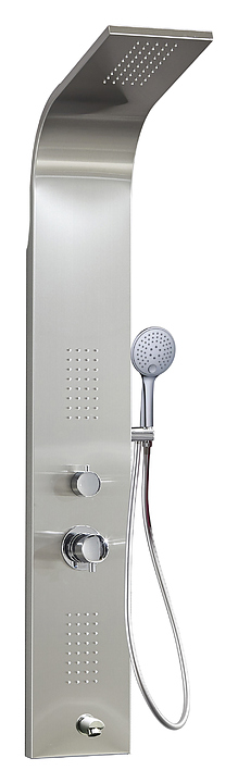 Панель душевая гидромассажная Taliente ТА-G-S01C+s с изливом, хром