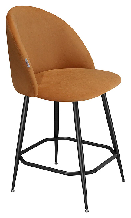 Стул полубарный Sheffilton ST35/S148-1 горчичный / черный муар / золото