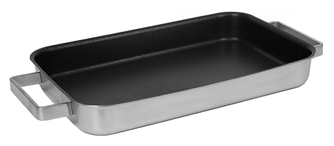 Сковорода прямоугольная Luxstahl 363х225х50 мм антиприг.