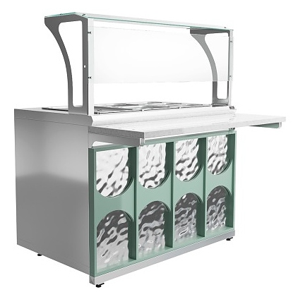 Мармит вторых блюд паровой Luxstahl МВП (С)-1200 Premium Mirror (Зеркало)