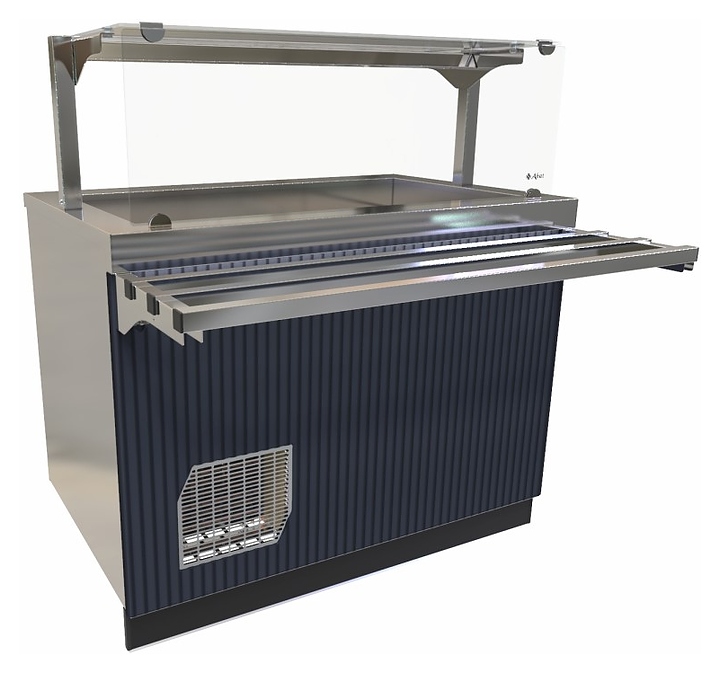 Прилавок-витрина холодильный Abat Сэйла ПВВ(Н)-70Е-НШ волна