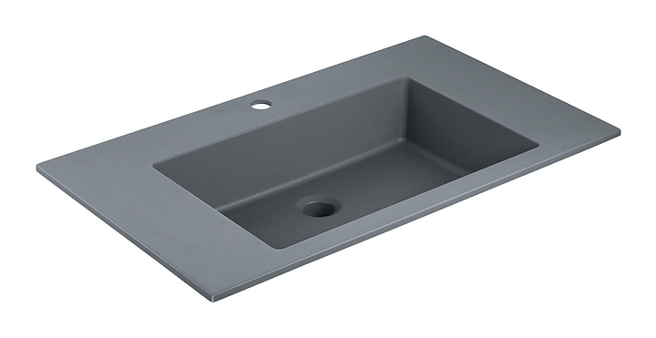 Раковина Vincea VCB-13800G 80х48 см, серая