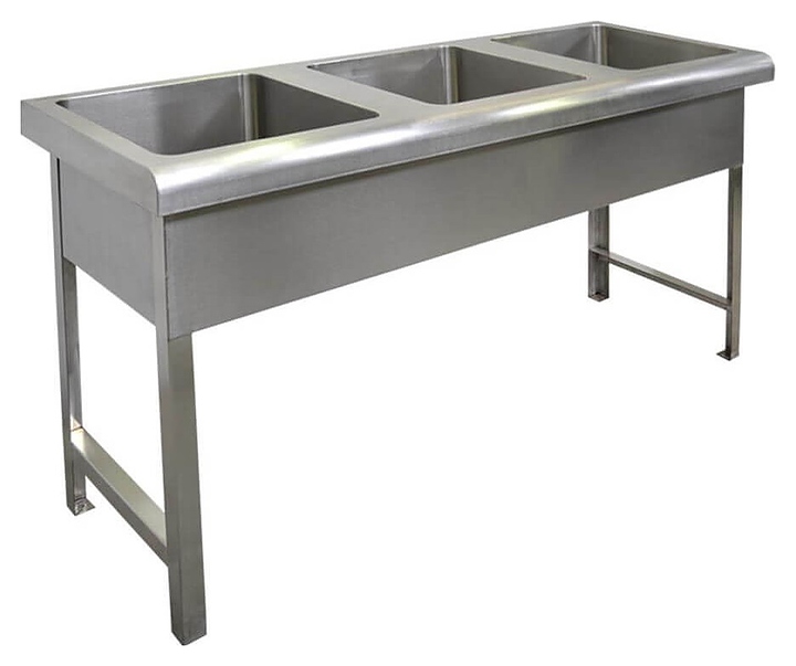 Ванна моечная Oceanus 7-007.1 1590х530х860 мм (нерж. сталь)