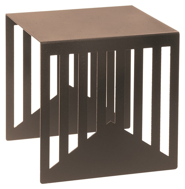 Подставка-куб фуршетная Luxstahl 130х130х130 мм бронза