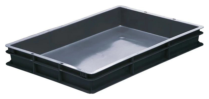 Ящик для полуфабрикатов ТАРА.РУ 424 МСК ВС 600х400х75 мм темно-серый