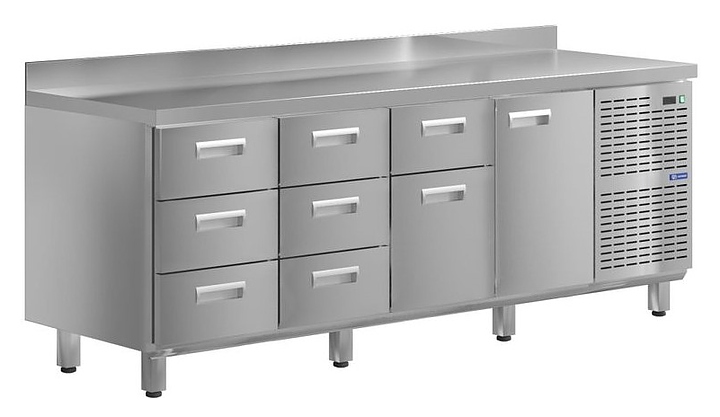 Стол холодильный KAYMAN КСХ-3341/70 (1 дверь, 8 ящиков)