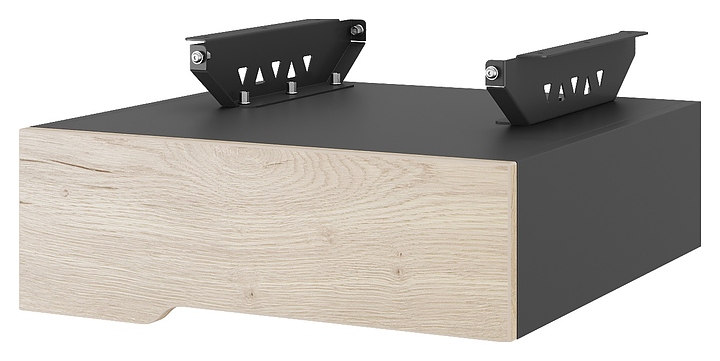 Тумба подвесная КОБОР T-1 black/natural