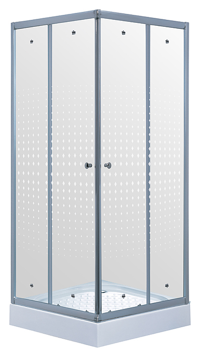 Душевой уголок TIMO TL-8002 Romb Glass 80х80 см