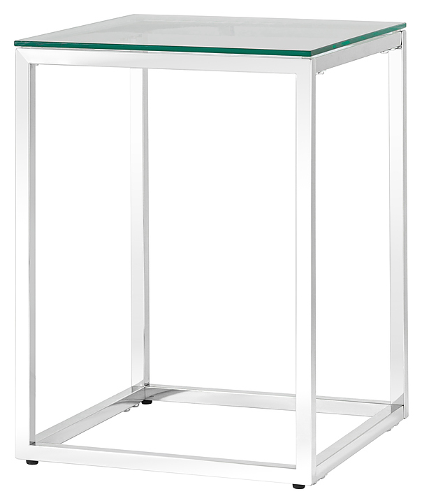 Стол журнальный Stool Group 40*40 Таун серебро