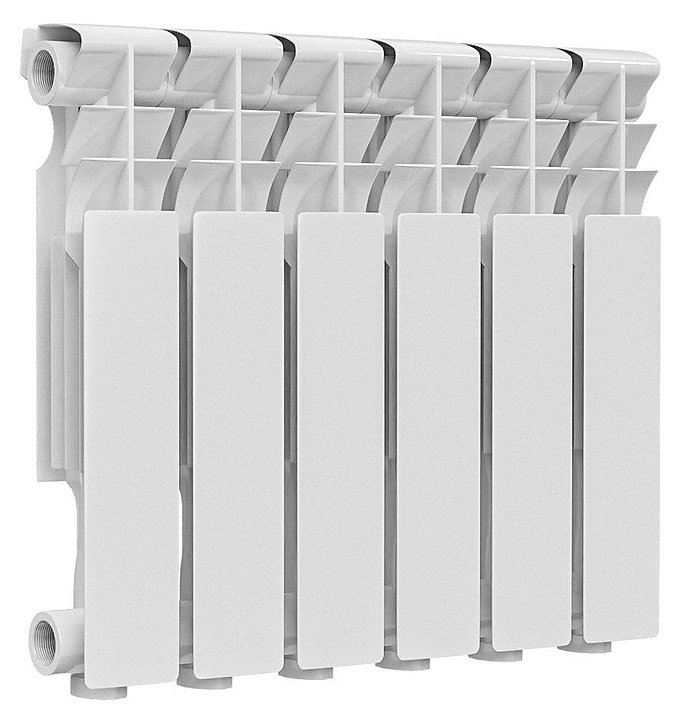 Радиатор Ogint Delta Plus 350 6 секц Qну=618Вт RAL 9016