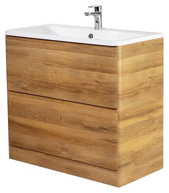 Тумба под раковину BelBagno ALBANO-800-2C-PIA-RR дуб рустикальный