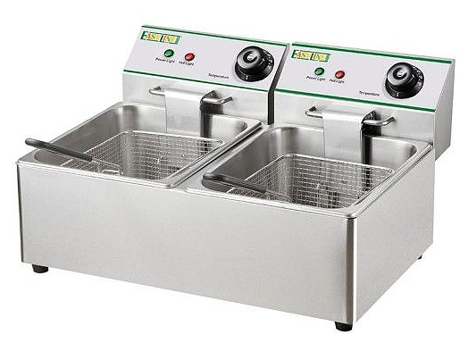 Электрическая фритюрница FIMAR Easyline FY88L  8+8 л настольная, нержавеющая сталь