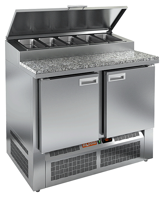 Стол для пиццы HICOLD PZE1-11/GN (1/3H) камень