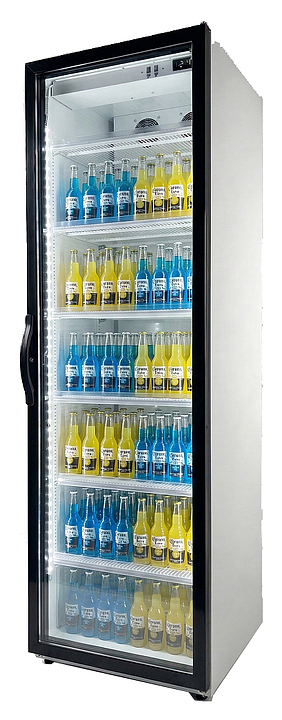Шкаф холодильный Frigoglass Super 8 FFD (бел.корпус,бел.кабинет,черн.рамка дв.,перенав.дв.,2Led,6пол.,6ЦД) +контр
