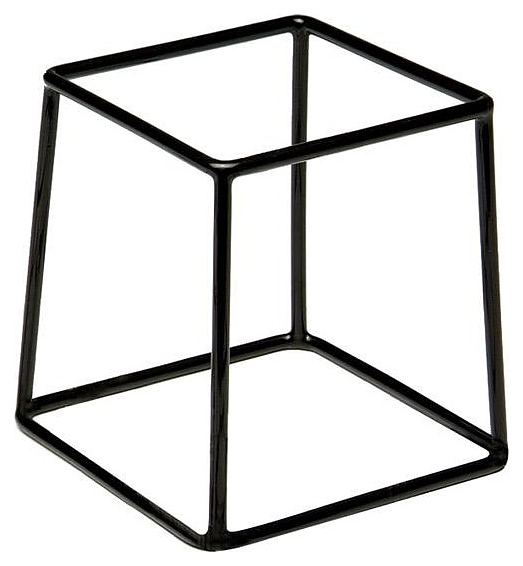 Подставка для фуршетных блюд APS 49150 18х18 см h=20 см (металл) черная