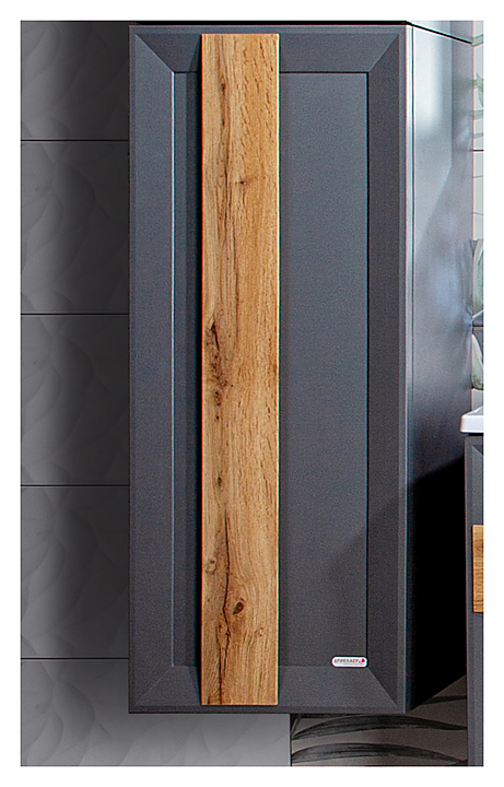 Шкаф-пенал БРИКЛАЕР Берлин 90 оникс серый