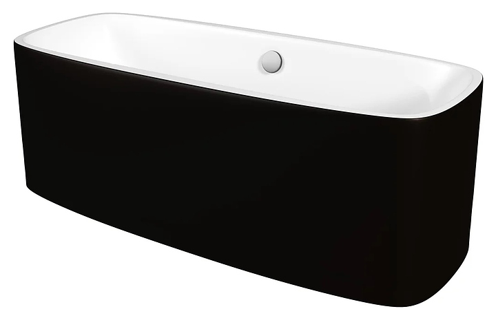 Ванна Grossman GR-2801 Black 150x75 см, черная, акрил