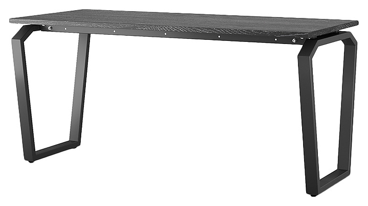 Стол офисный КОБОР TB-140/70 black/glazed