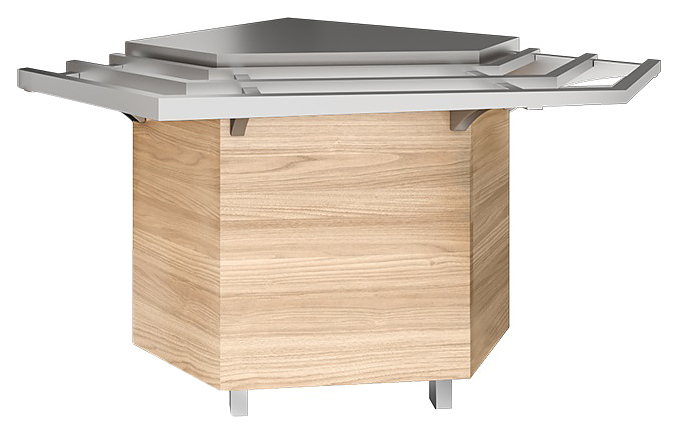 Прилавок нейтральный Astropit АЛРУП-90Н угловой внешний