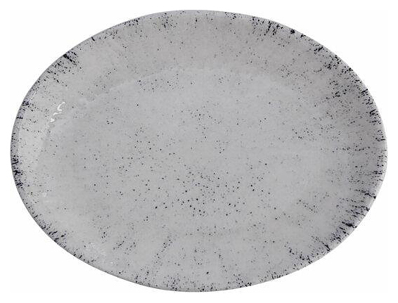 Блюдо овальное Porland Blizzard 112126 290x190 мм молочно-серое
