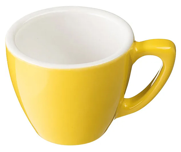 Чашка кофейная Doppio Pour Amour 11.21.1.1/yellow 80 мл